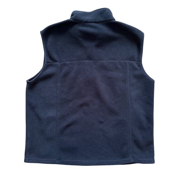L.L. Bean Fleece Vest Mens Sz XL Reg Blue Navy Zip up Activewear Polartec - Picture 10 of 10